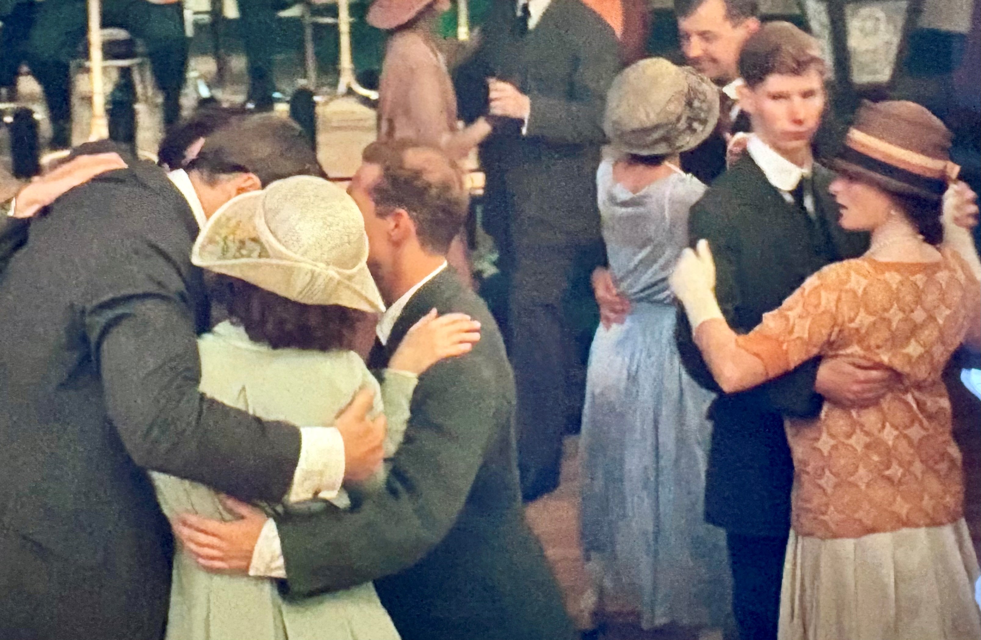 Fiona & Richard Hutton on set of the 'Michael Collins Movie' in the 90's